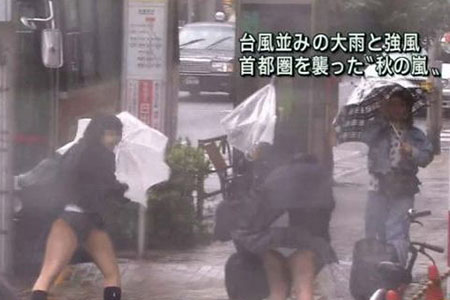【画像あり】東京、強風でJKのパンツ見放題イベント実施ｗｗｗｗｗ