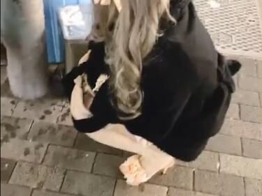 【動画あり】トー横女子、排水溝でオシッコする